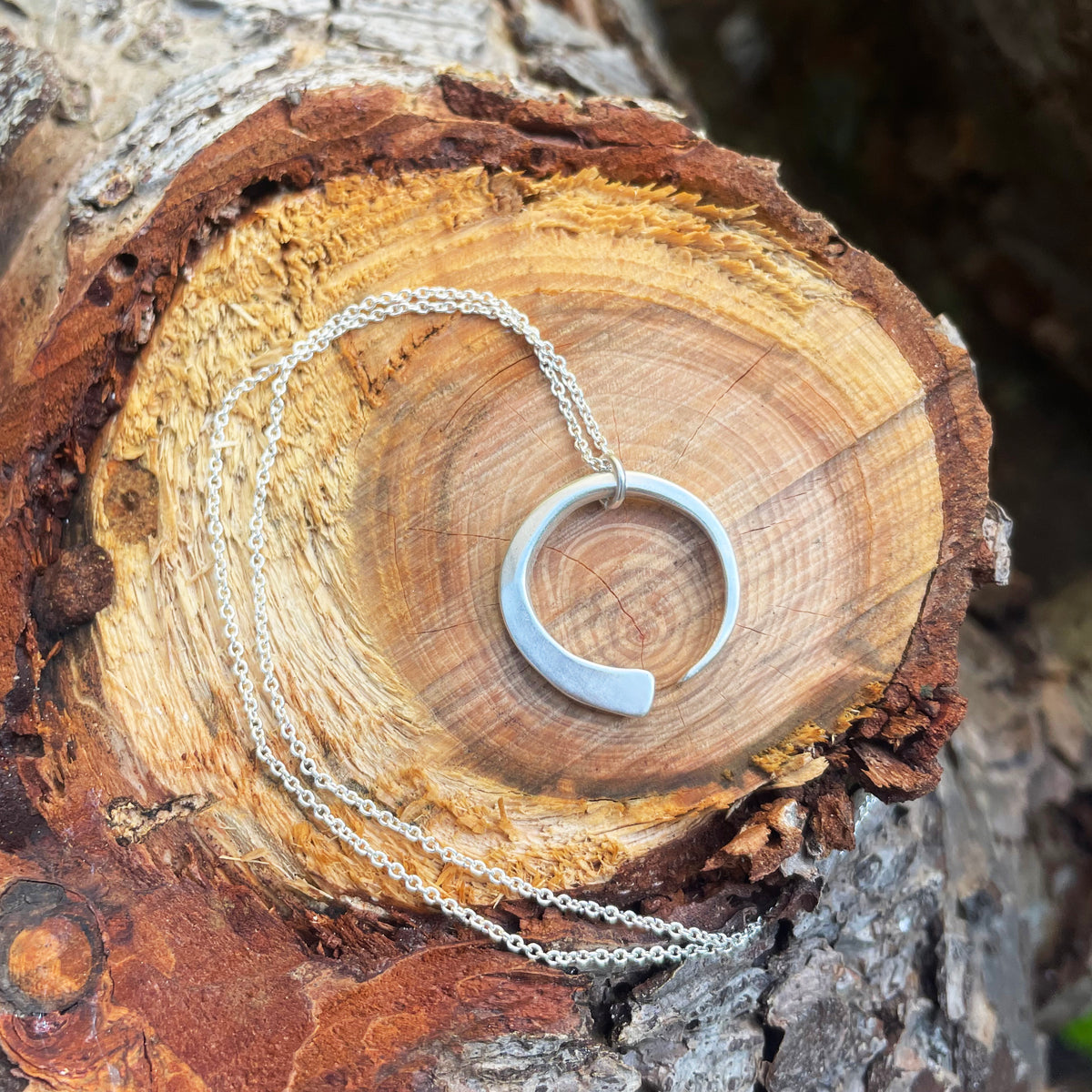Enso Necklace - Sterling Silver Jewelry – Lion's Roar