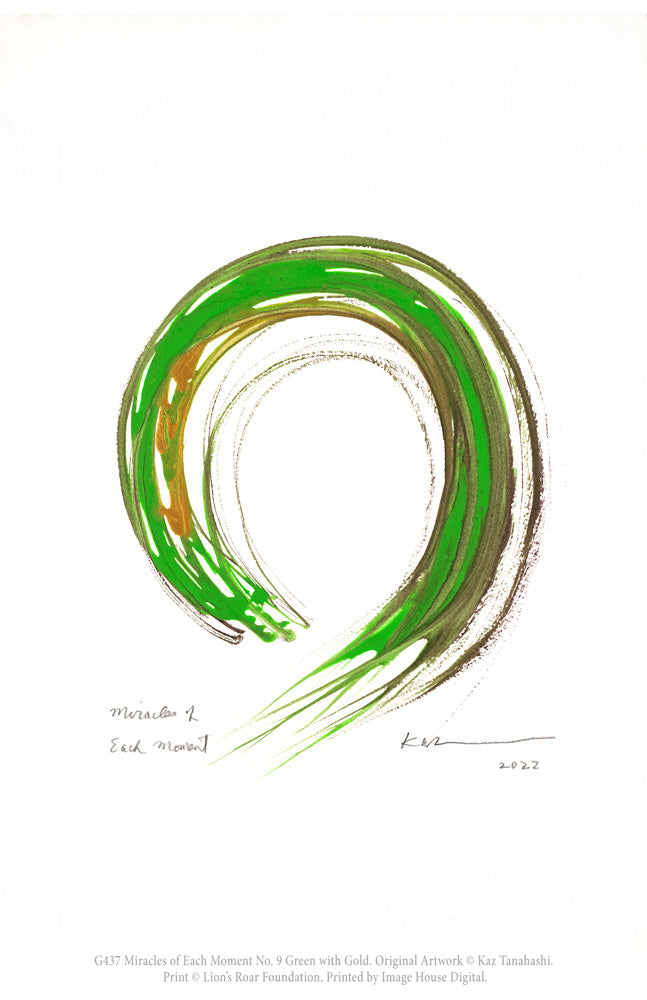 Kazuaki Tanahashi Enso Calligraphy – Lion's Roar