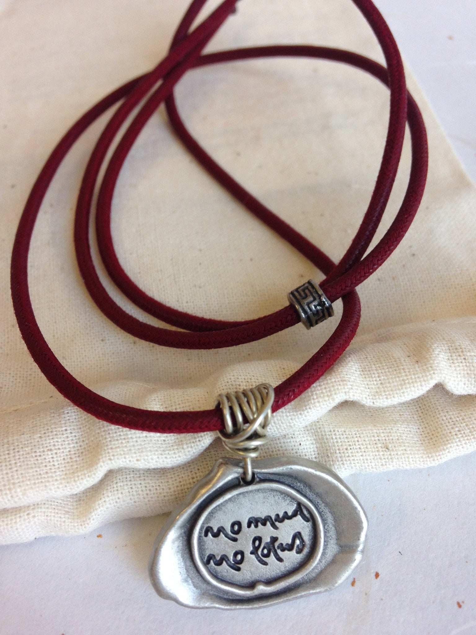 No mud no lotus necklace top