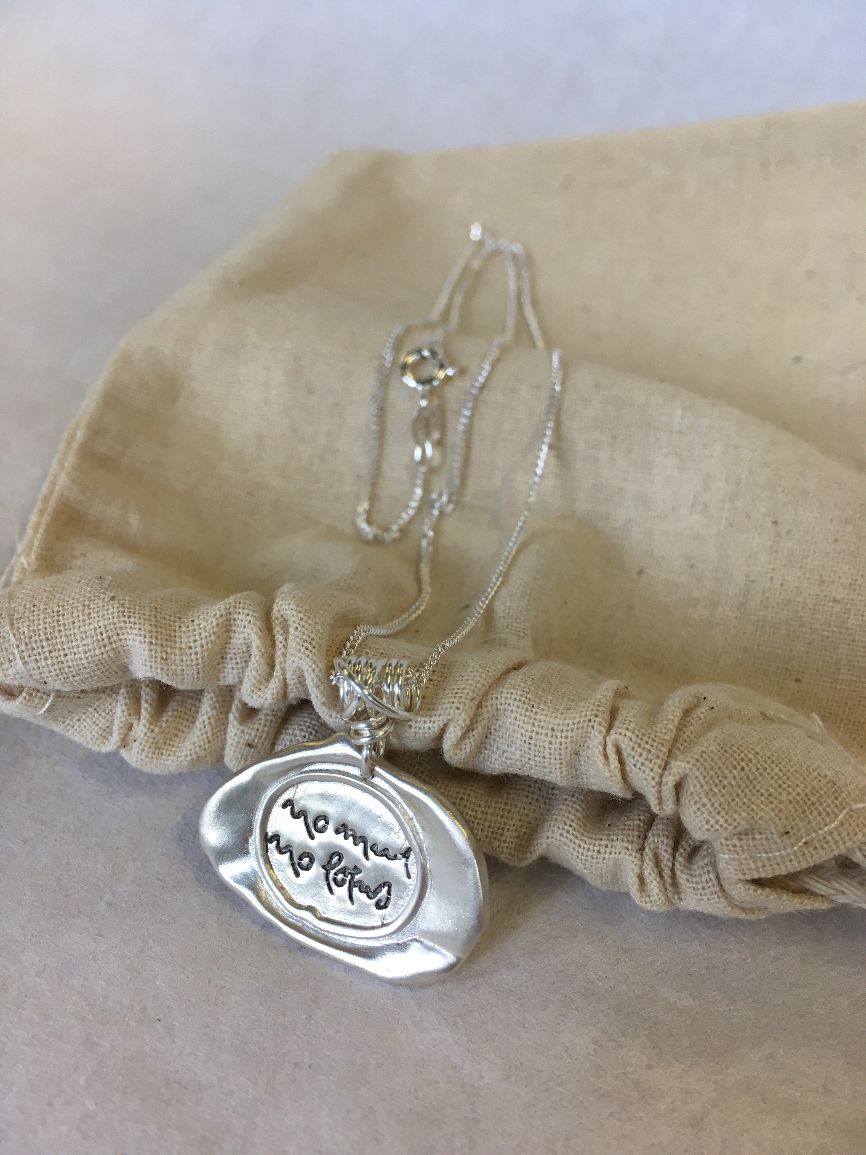 Thich Nhat Hanh Quote Necklace (Silver Chain) - Buddhist